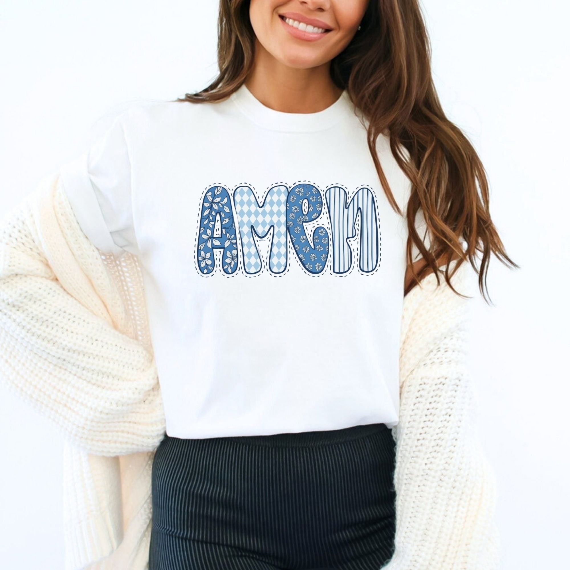 Amen Stitch Outline