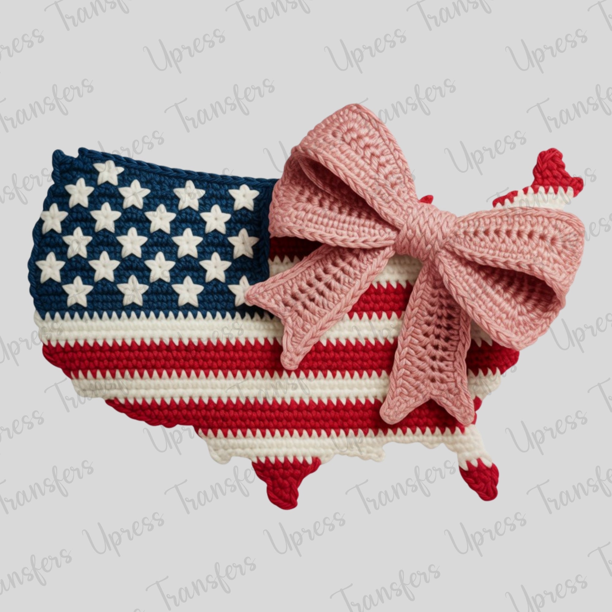 America Flag With Bow
