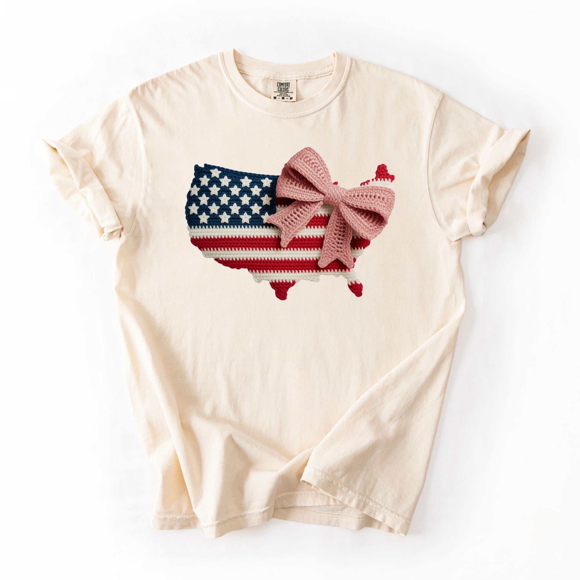 America Flag With Bow