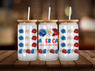 America Florals RWB 16 Oz Wrap