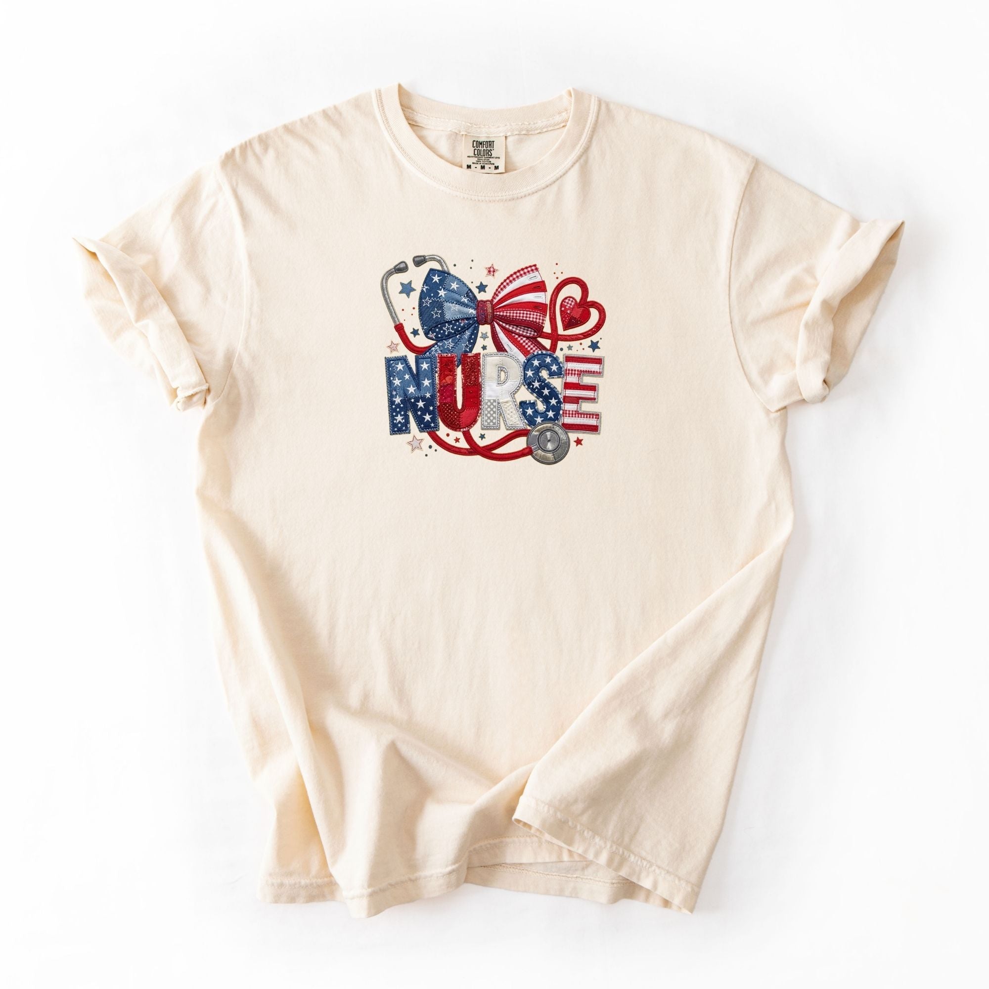 American Flag Stitched Nurse