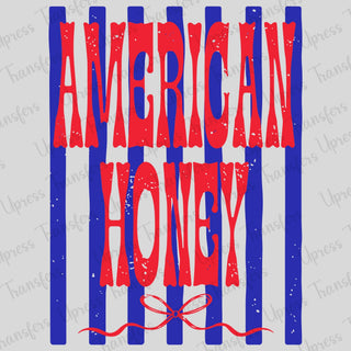 American Honey Dark Blue Stripes