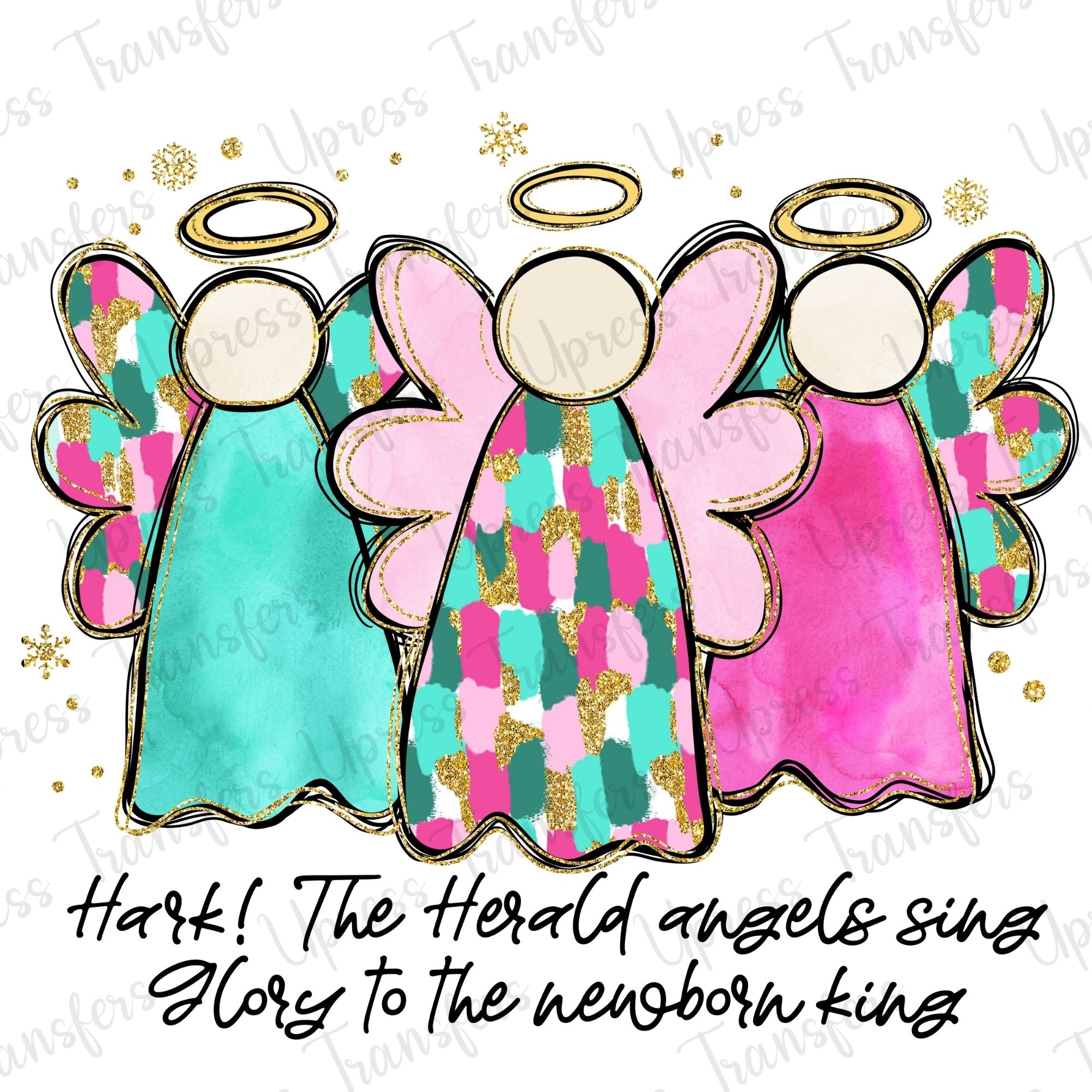 Angels Trio Paint Strokes