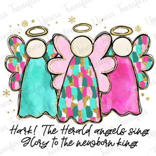 Angels Trio Paint Strokes