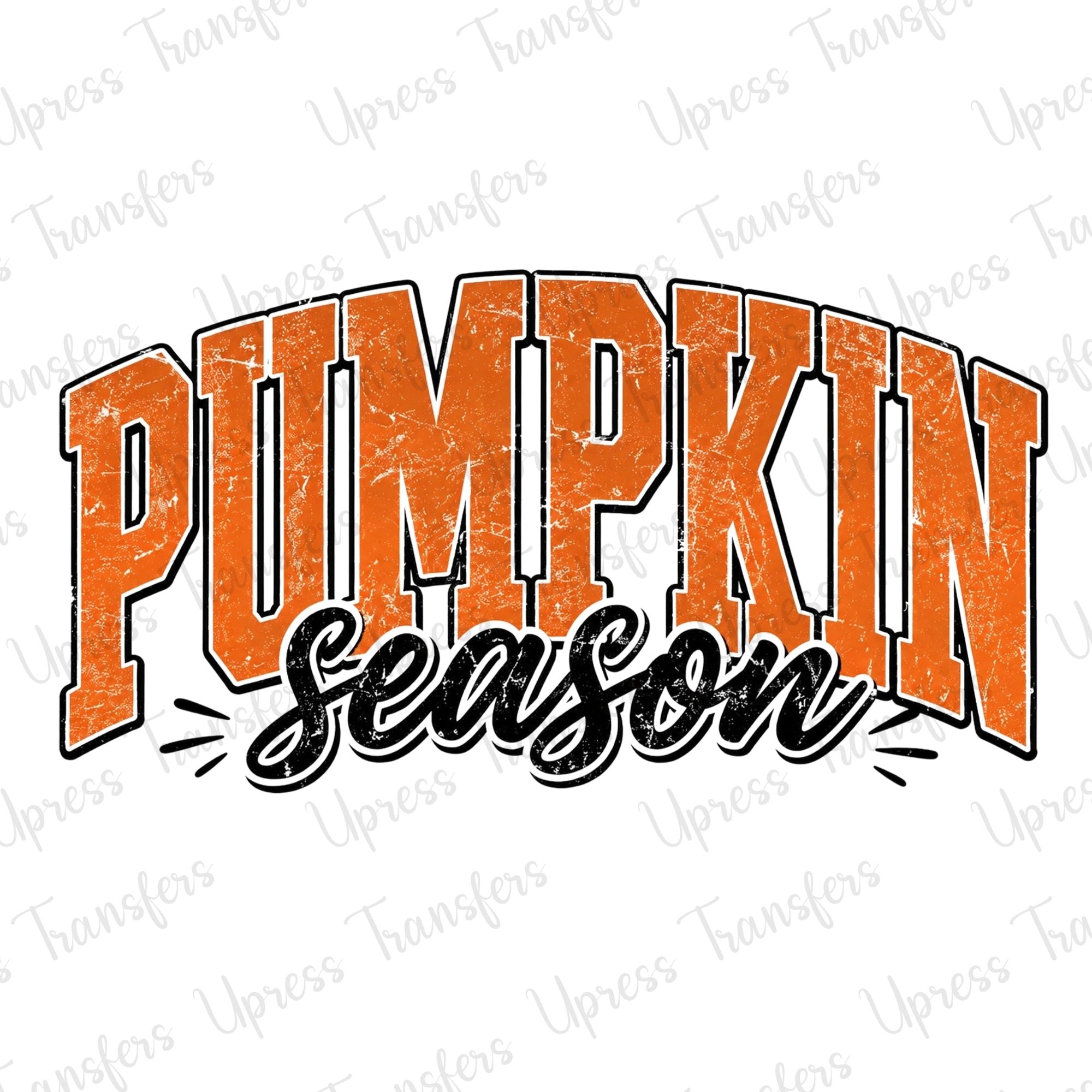 Arched Orange Pumpkin Season