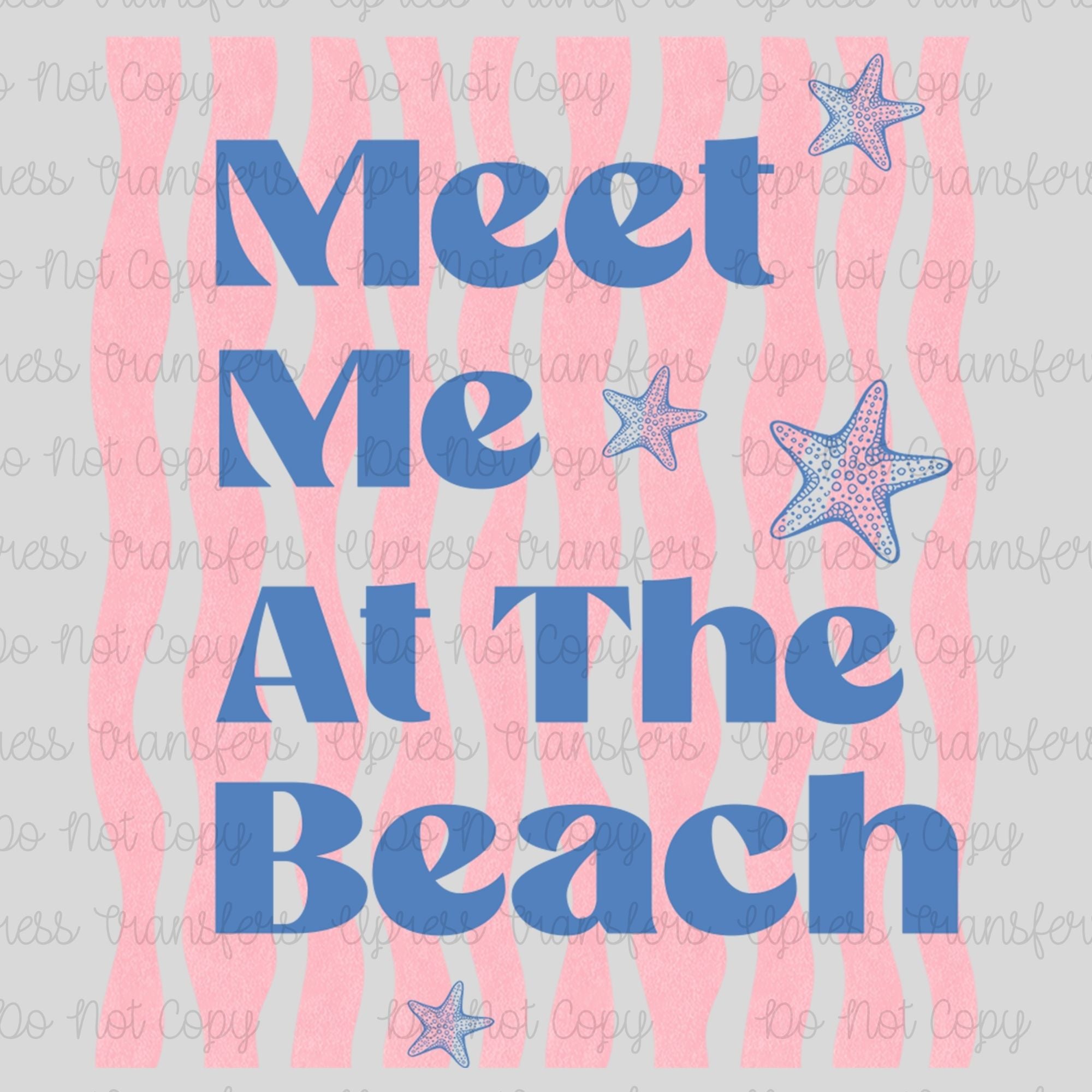 At The Beach Striped Frame
