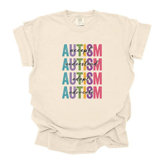 Autism Words Stacked Colorful