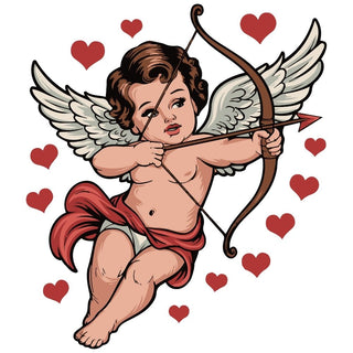 Baby Cupid Shooting Arrow