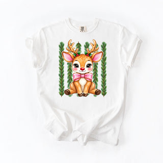 Baby Deer Pink Bow