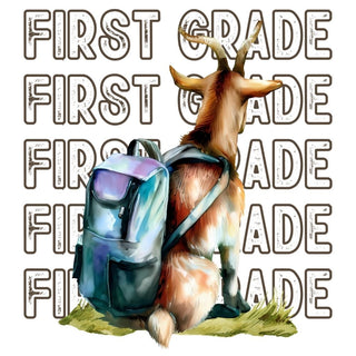 Back To School Goat First Grade