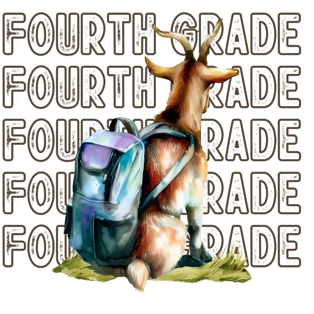 Back To School Goat Fourth grade