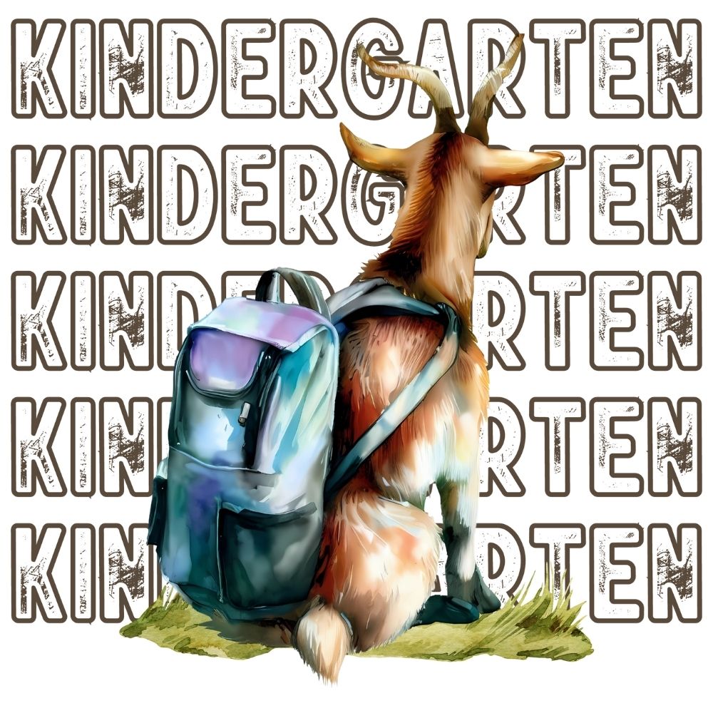 Back To School Goat Kindergarten