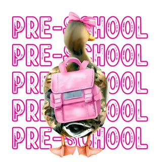 Back To School Girl Mallard Pre-School