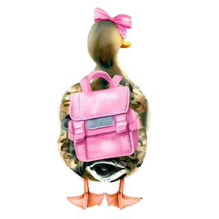 Back To School Girl mallard Duck