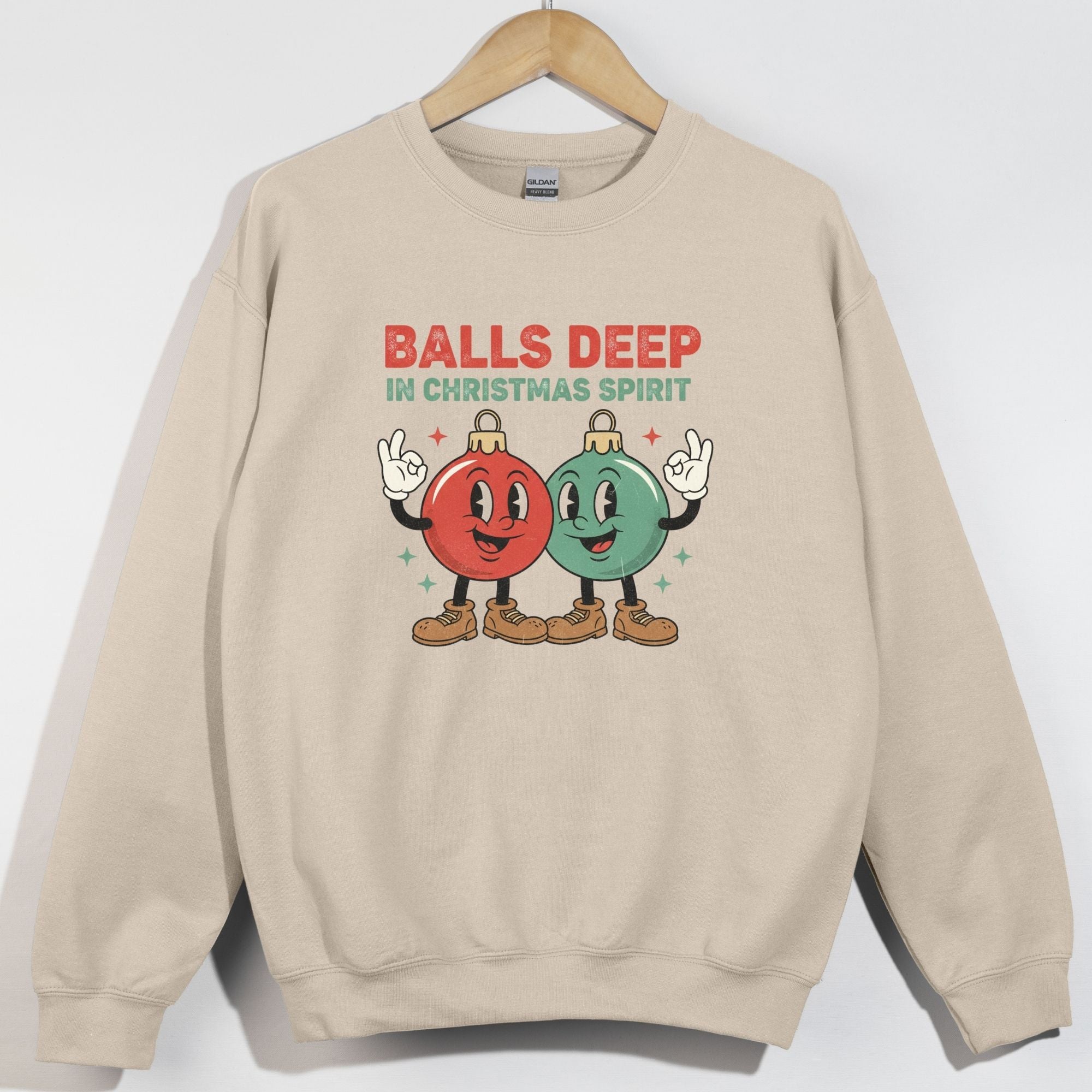 Balls Deep Ornaments Green and Red