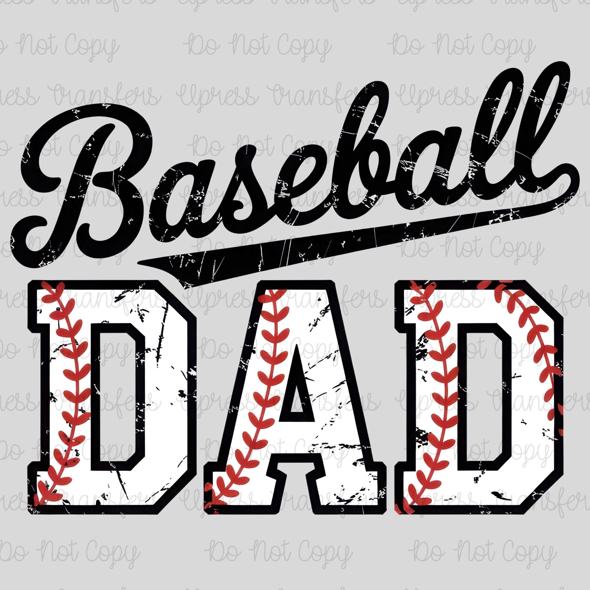 Baseball Dad Distressed