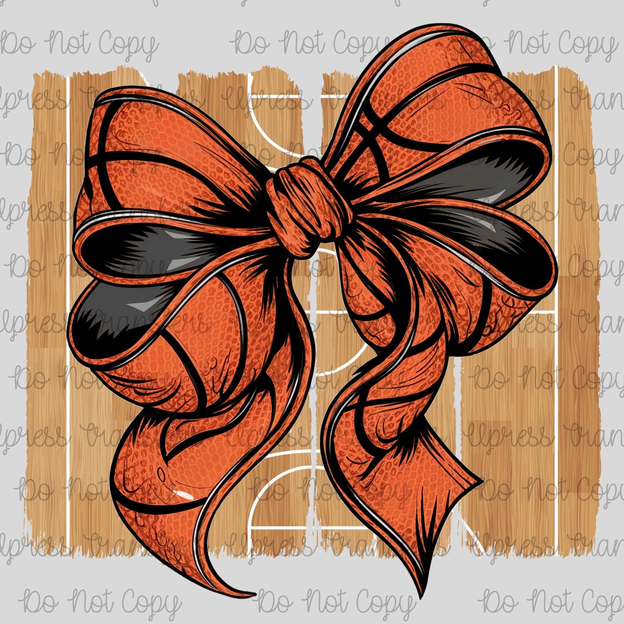 Basketball Court Brushstrokes