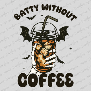 Batty Without Coffee Cup