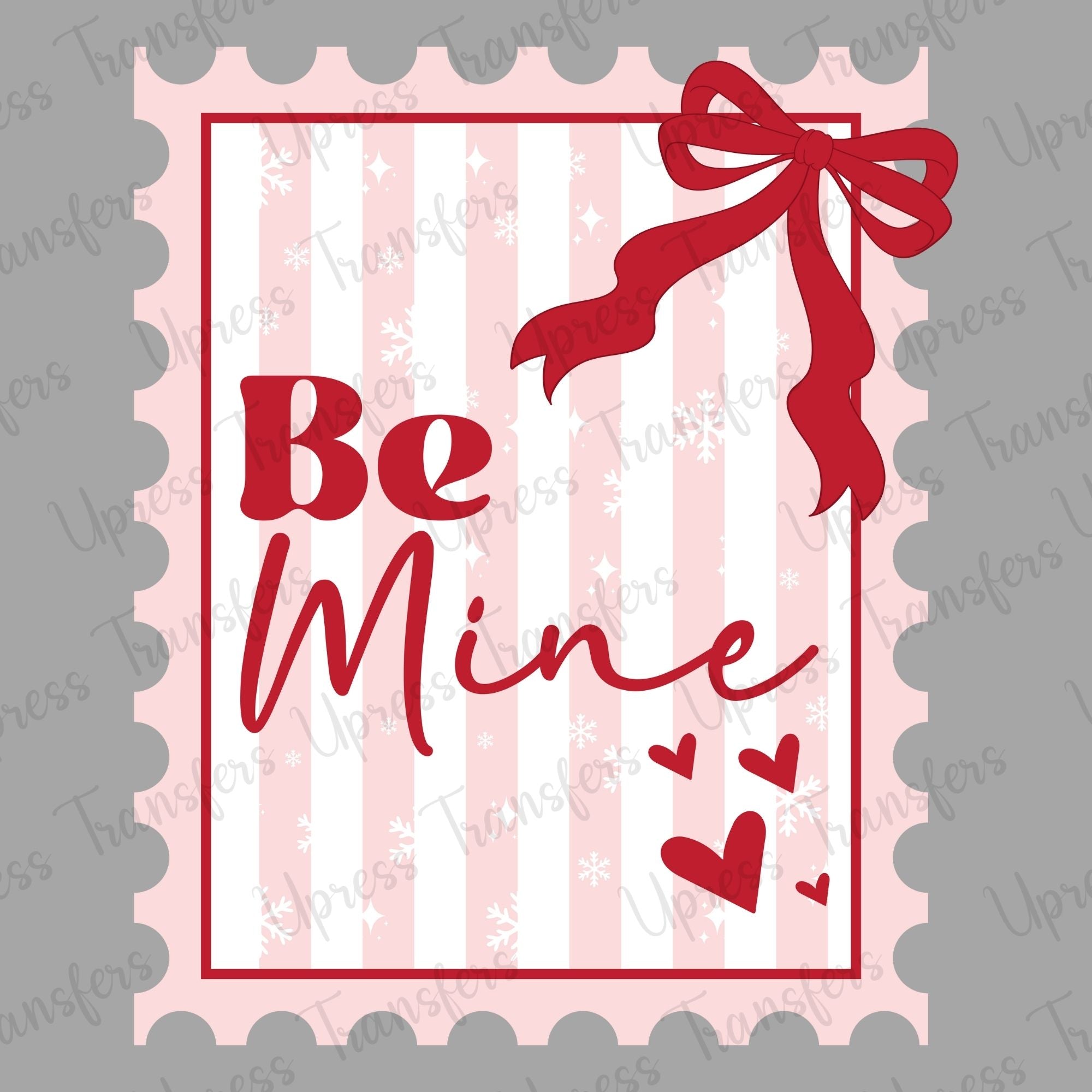 Be Mine Striped Stamp