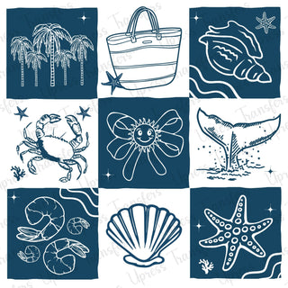 Beach Checkered Collage
