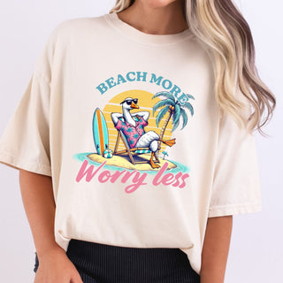 Beach More Worry Less Duck