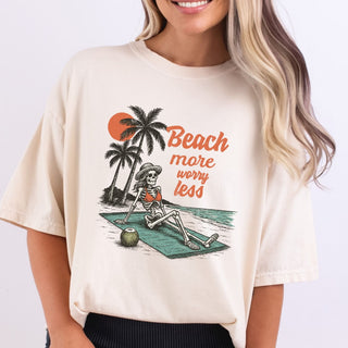 Beach More Worry Less Skeleton