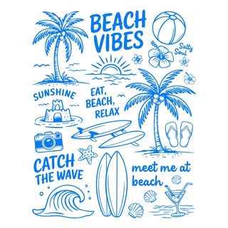 Beach Vibes Blue
