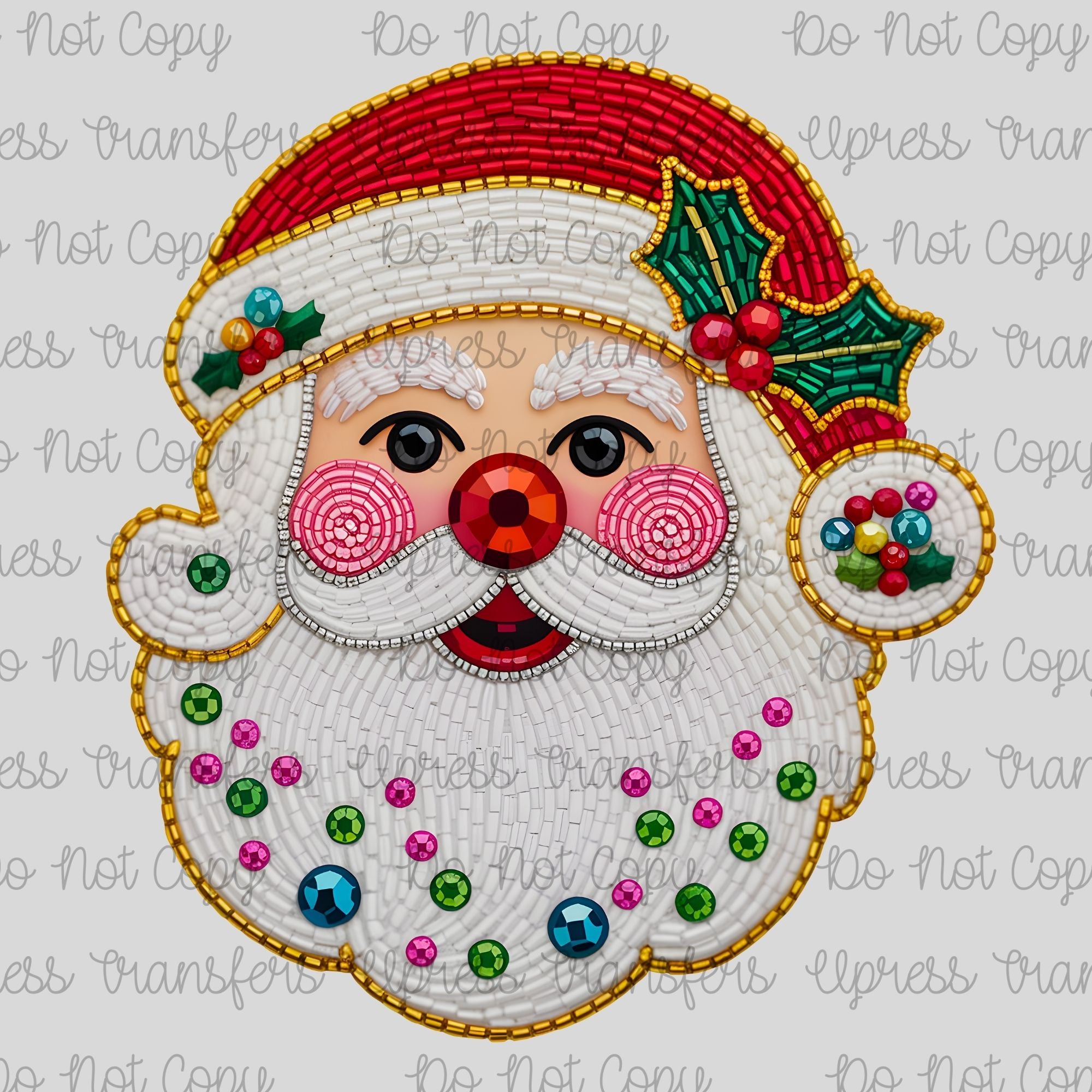 Beaded Santa Jolly