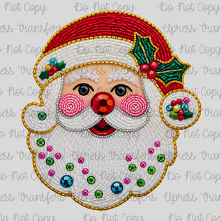 Beaded Santa Jolly