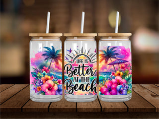 Better At The Beach Tropical 16 Oz Wrap