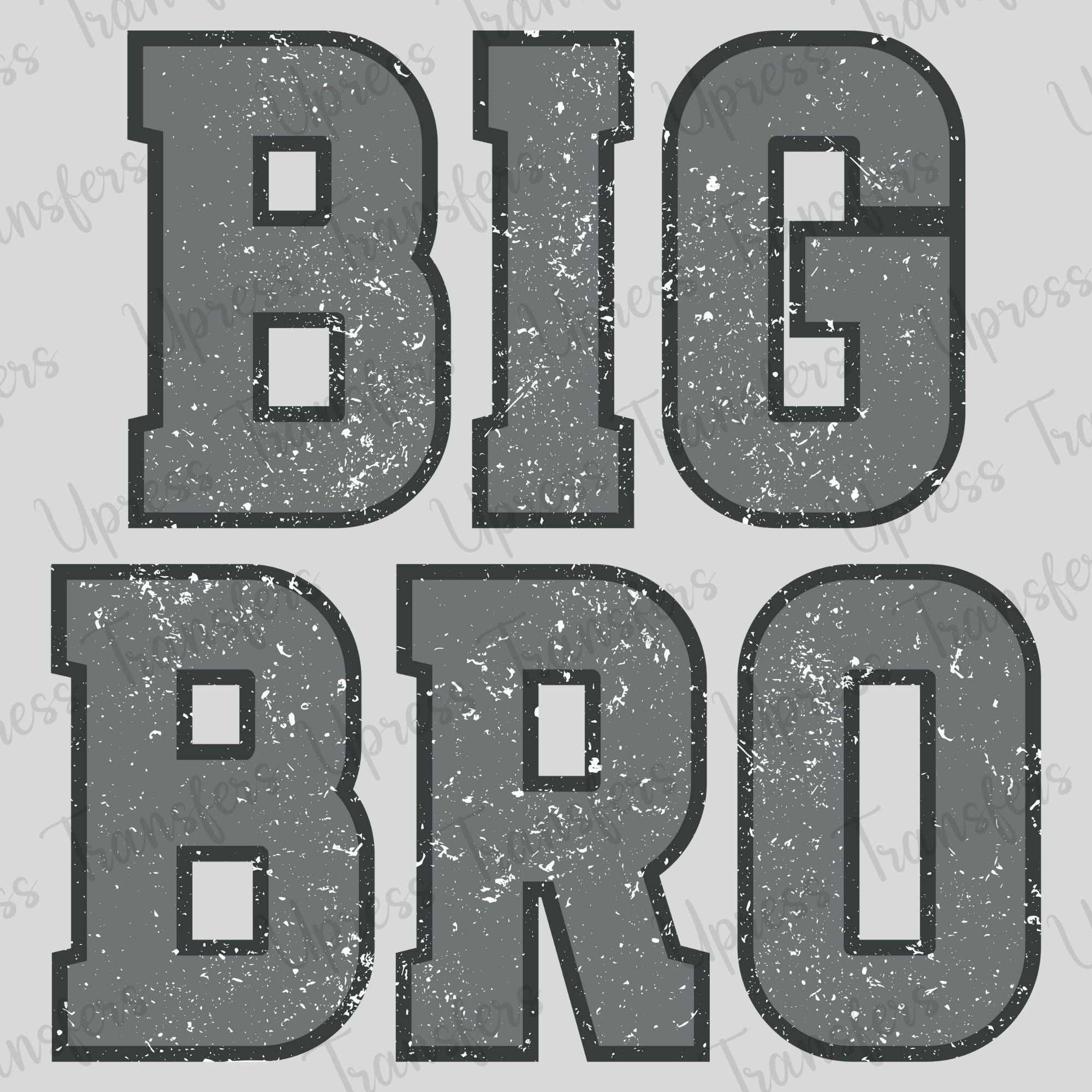 Big Bro Stacked Black and Grey