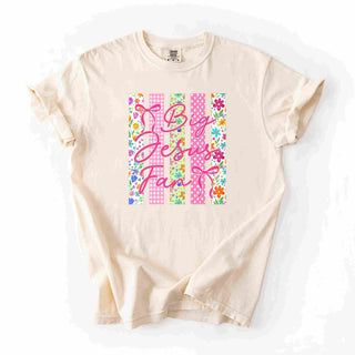Big Jesus Fan Patterned Ribbon