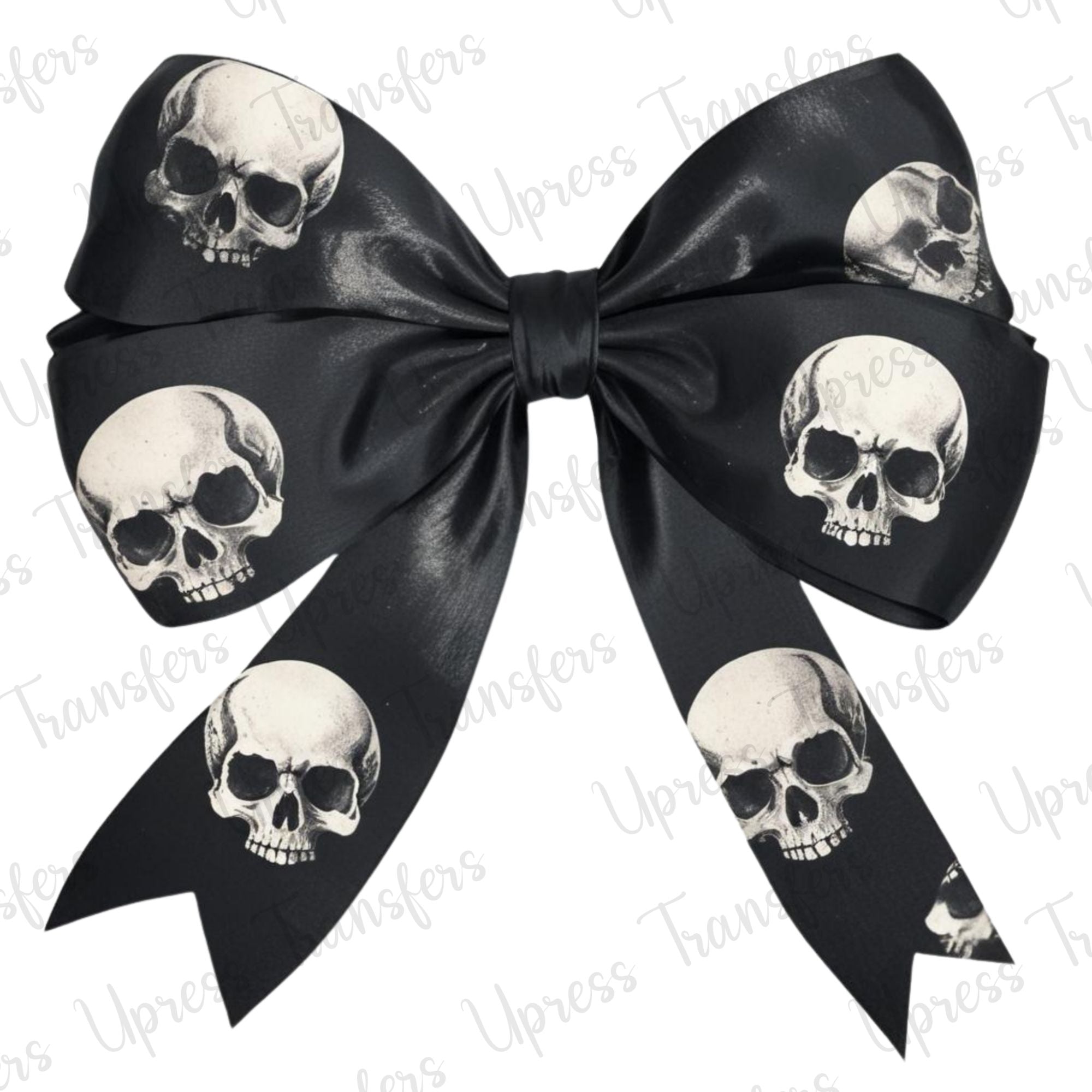 Black Bow with Skulls Grudge