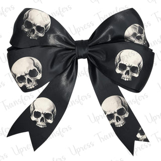 Black Bow with Skulls Grudge