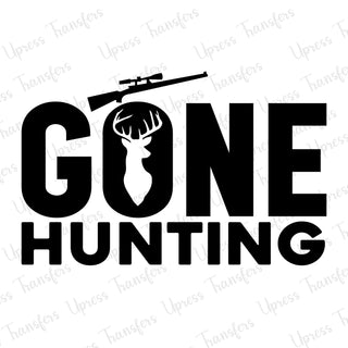 Black Gone Hunting Deer Head