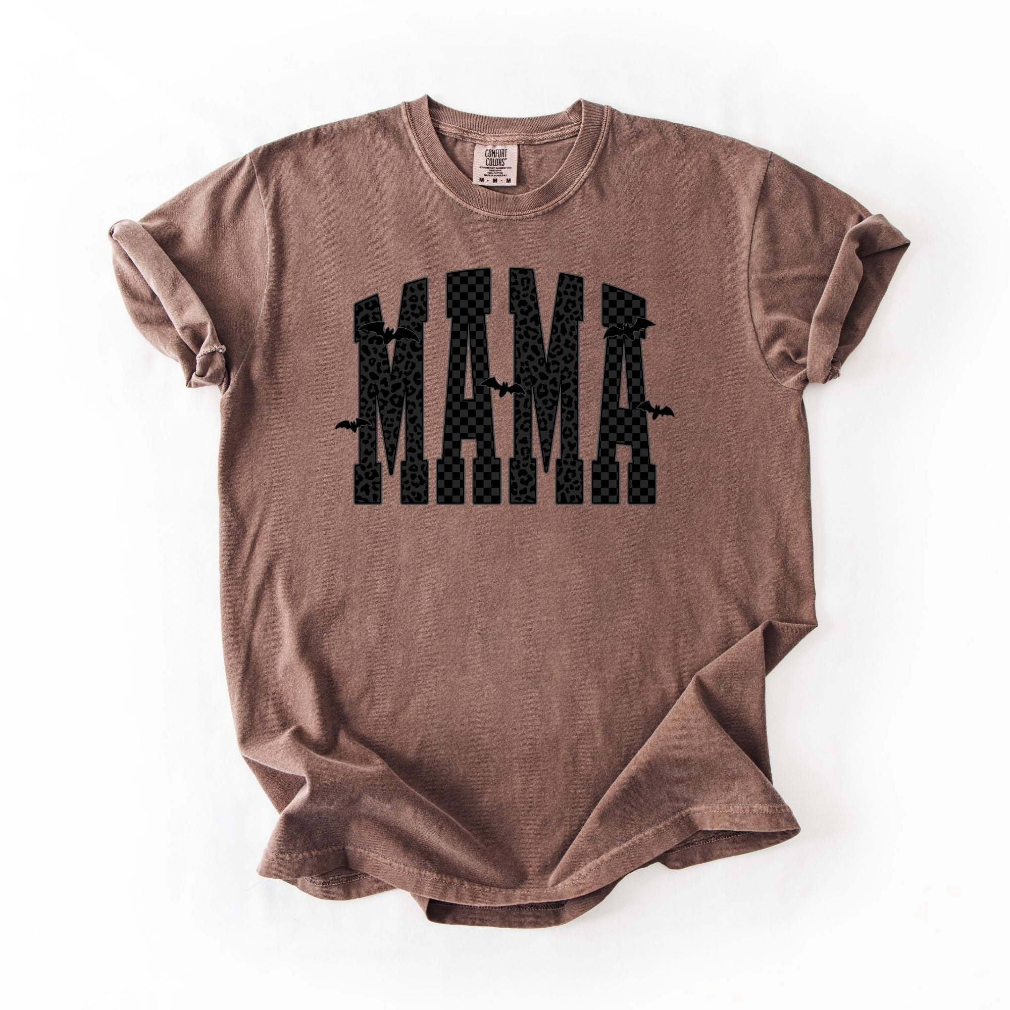 Black Halloween Patterned Mama Bats