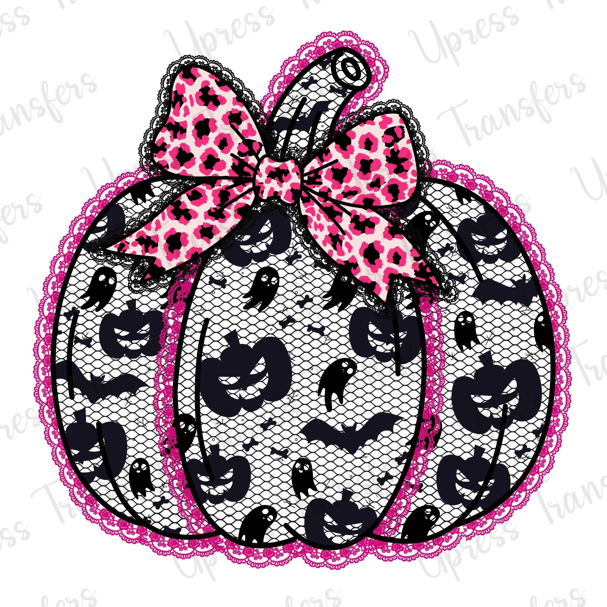 Black Lace Pink Pumpkin
