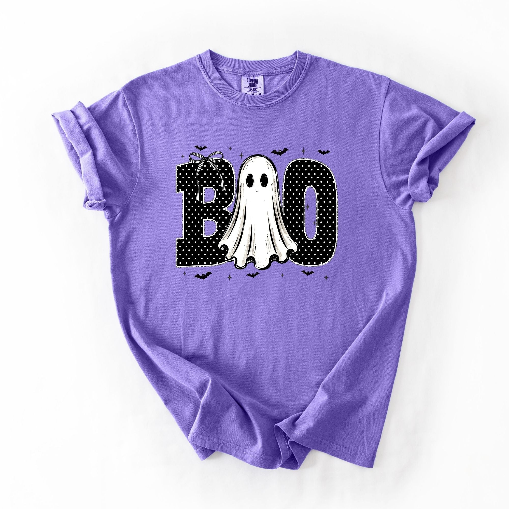 Black Polka Dotted Boo Ghost