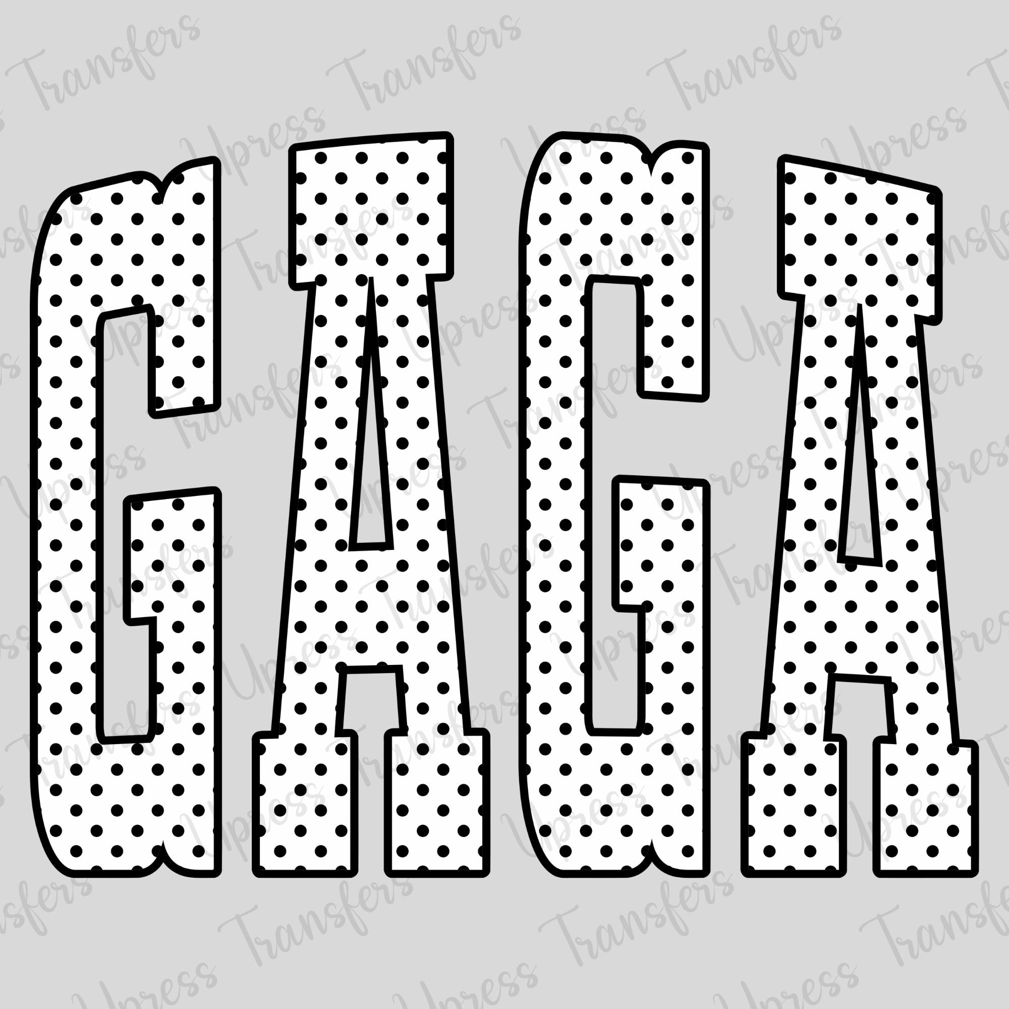 Black Polka Dotted Gaga