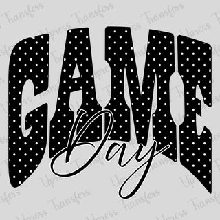Black Polka Dotted Game Day