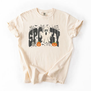 Black Polka Dotted Spooky Distressed
