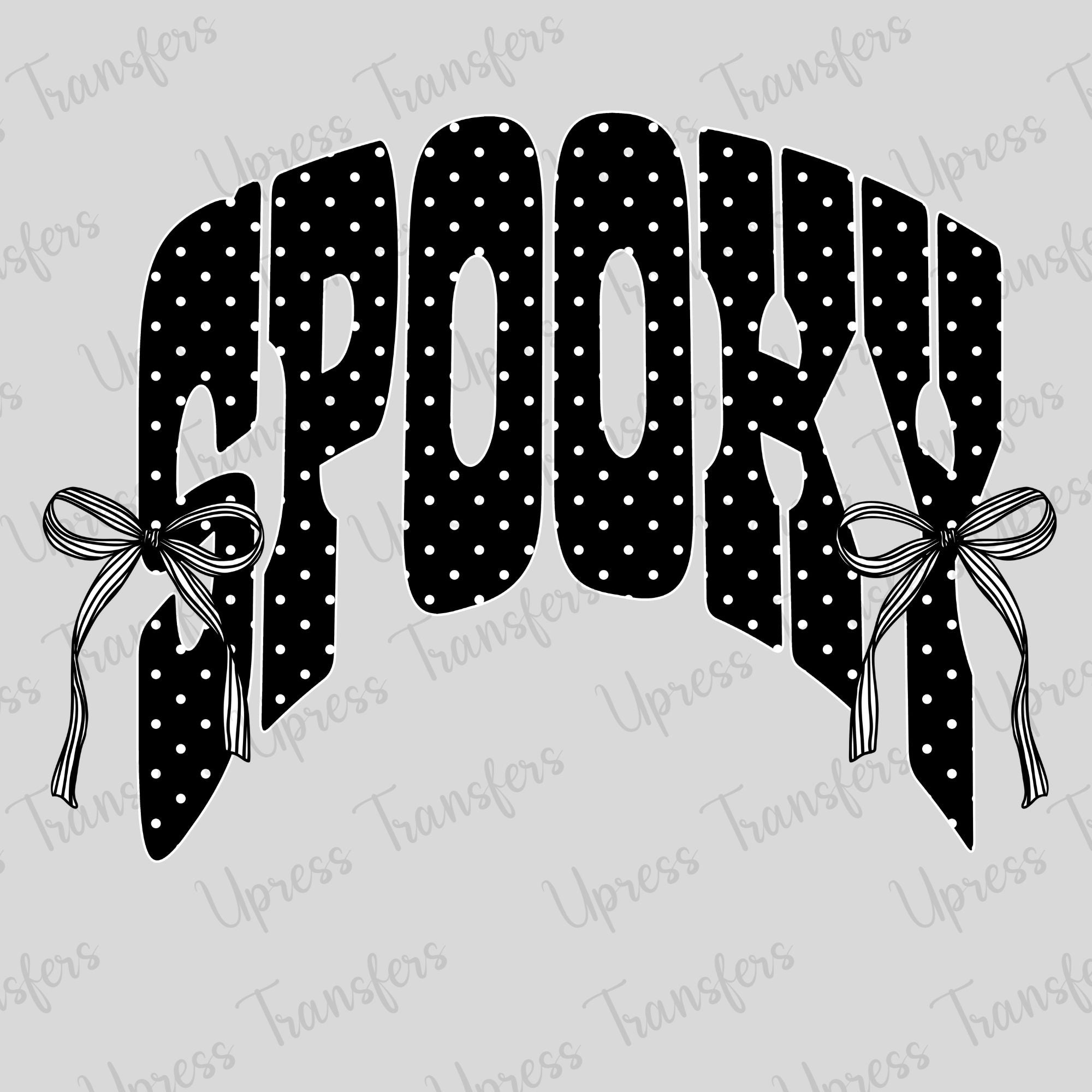 Black Polka Dotted Spooky