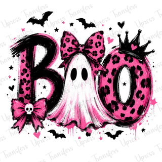 Black and Pink Boo Faded