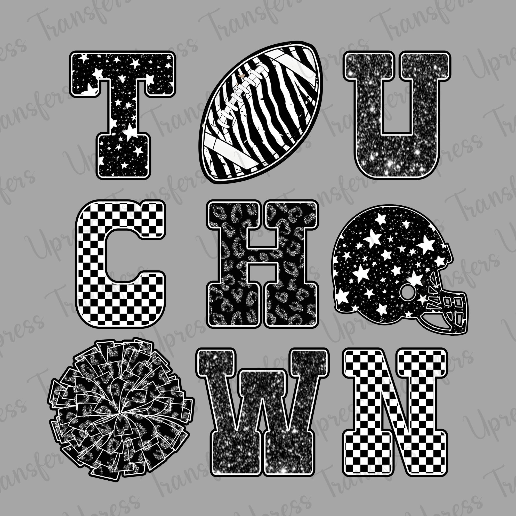 Black and White Touchdown