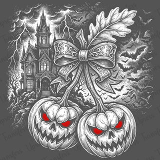 Blackout Smiling Pumpkins