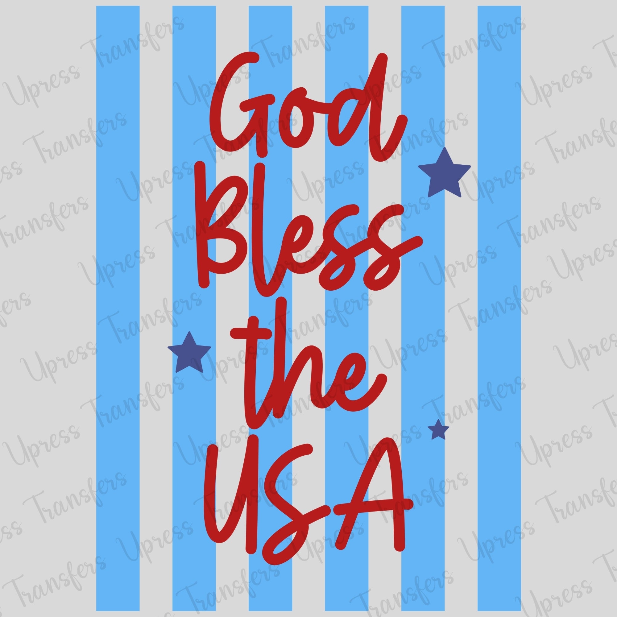 Bless The USA Blue Striped