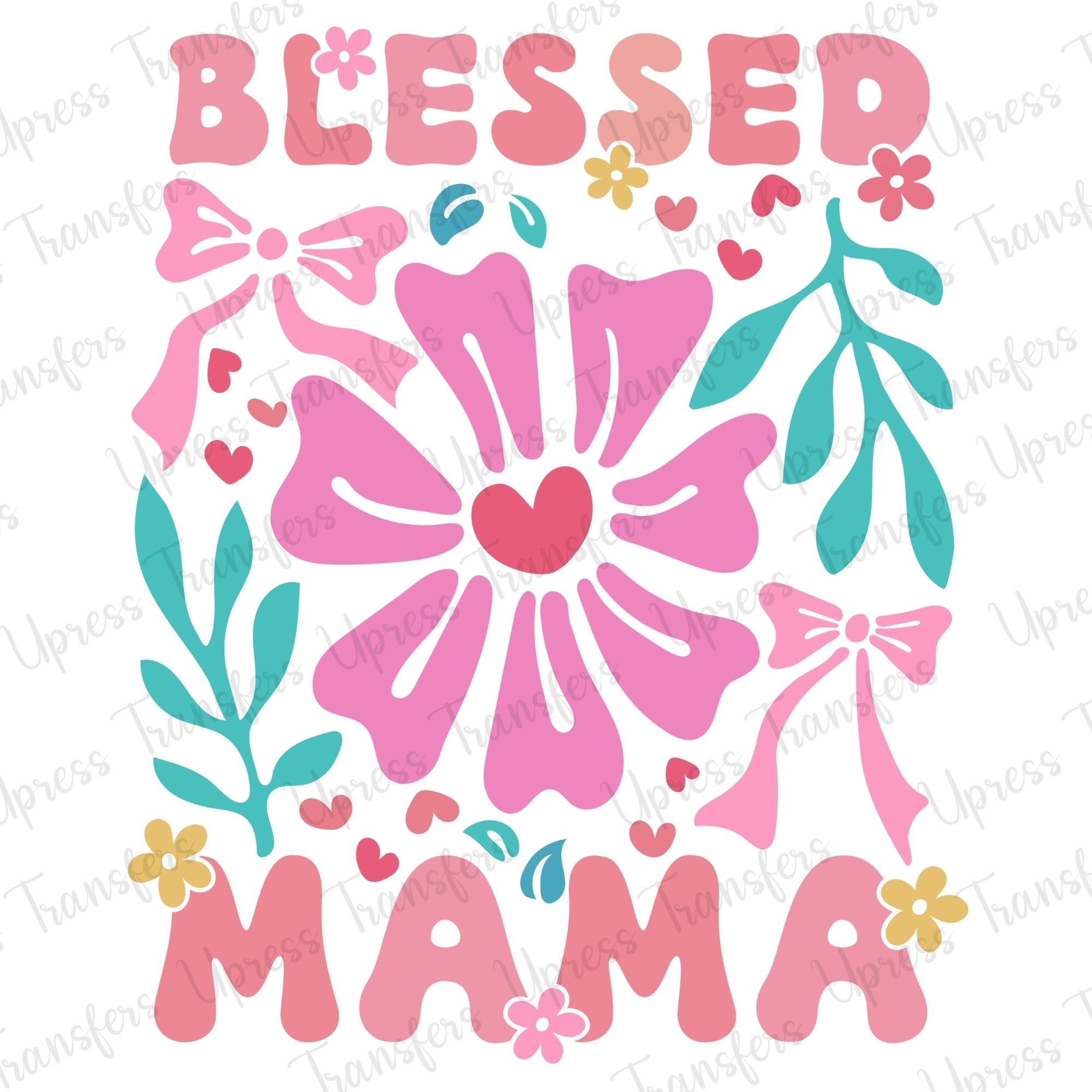 Blessed Mama Floral Retro