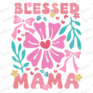 Blessed Mama Floral Retro