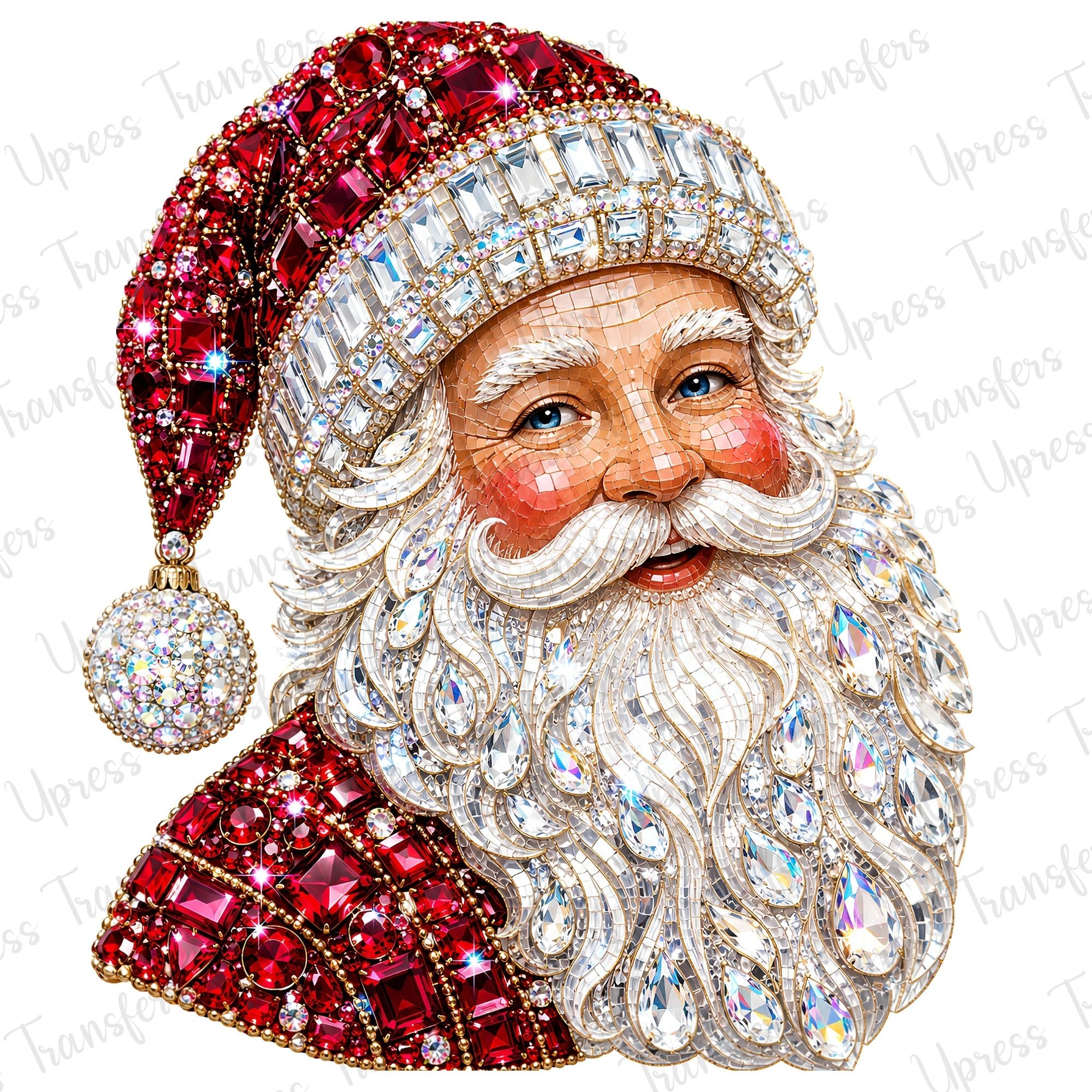 Bling Bling Rhinestone Santa