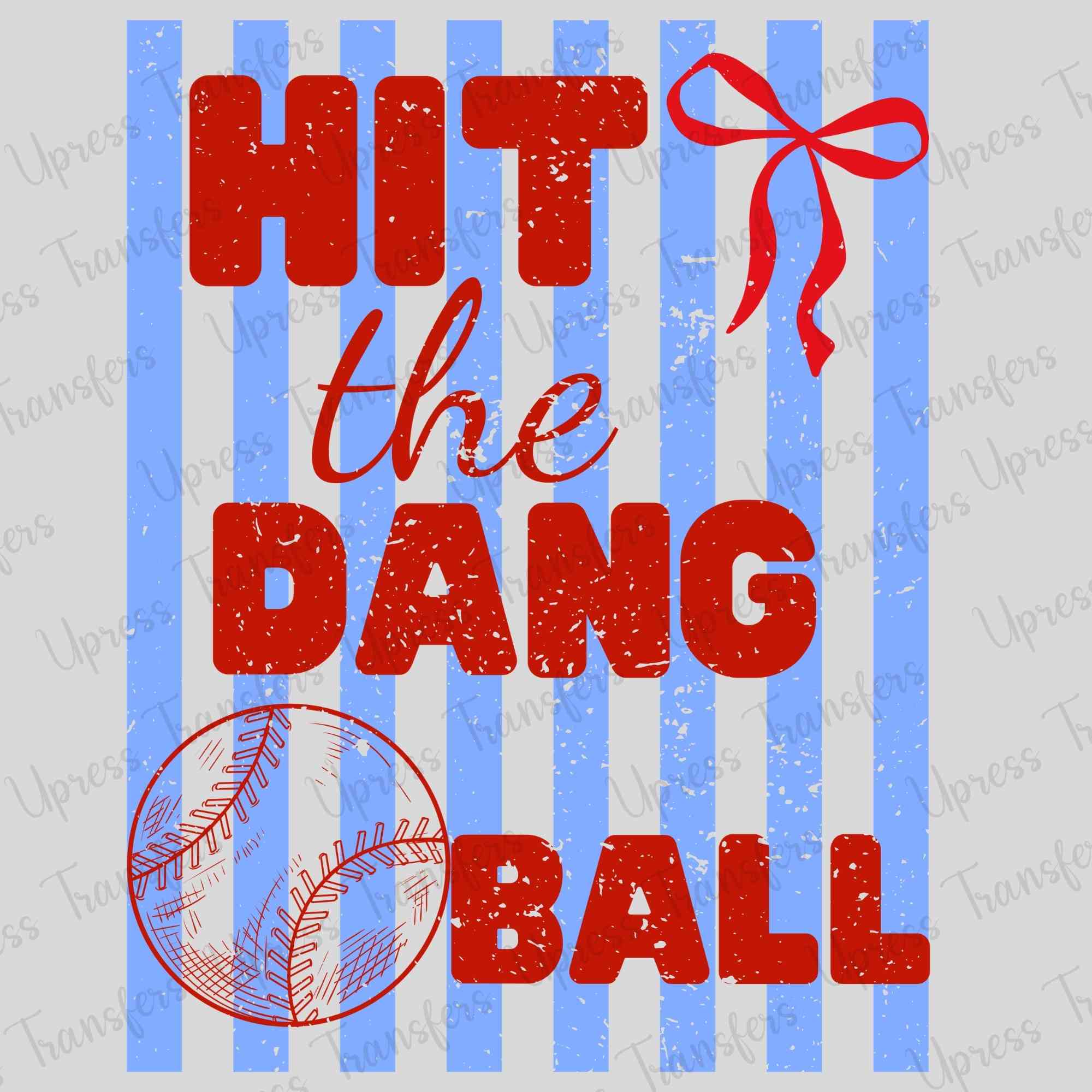 Blue And Red Bow Baseball